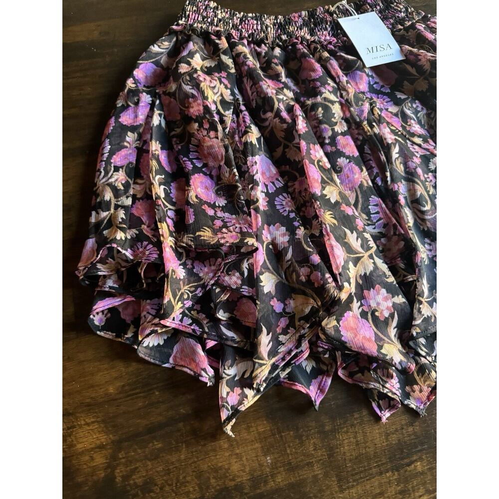 MISA Los Angeles black mini skirt XS Made in USA NWT
